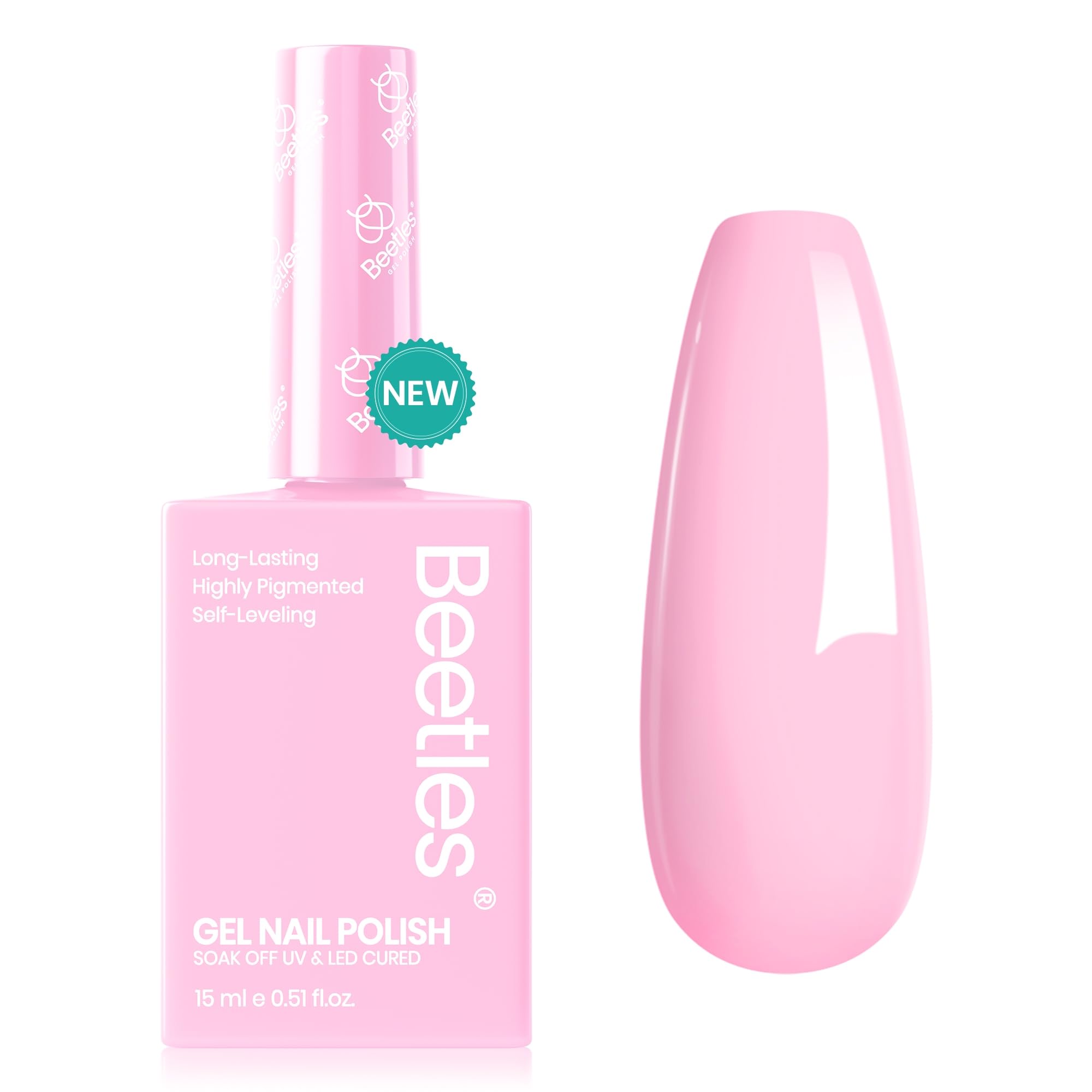 Beetles Rosy Glow packaging highlighting compact, portable design for travel or gifts.