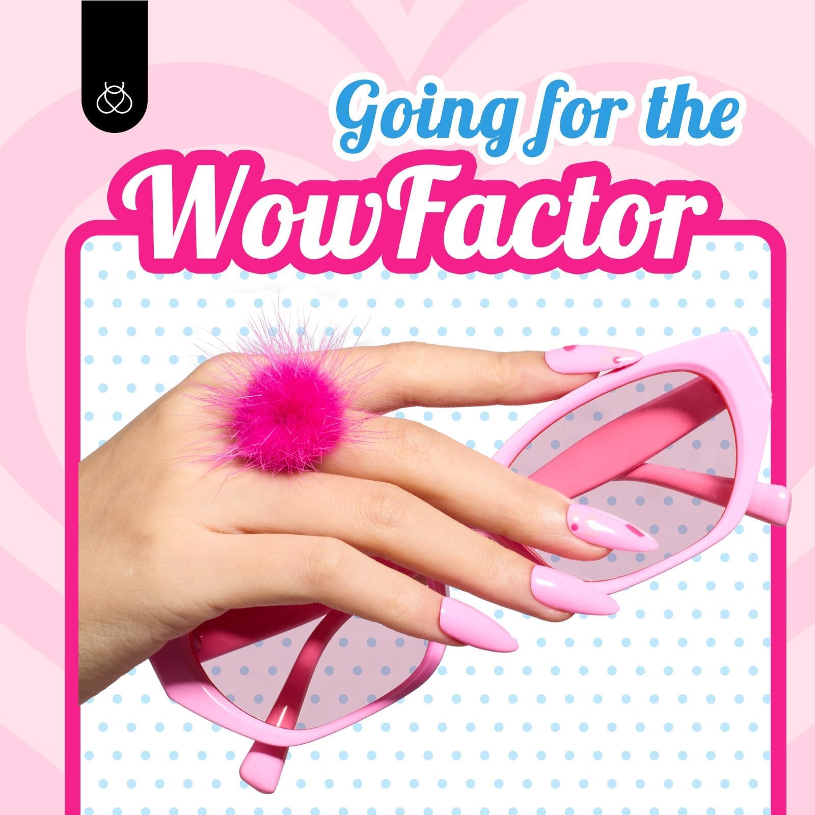 Beetles Pink Gel Polish on nails for daily wear and occasions.