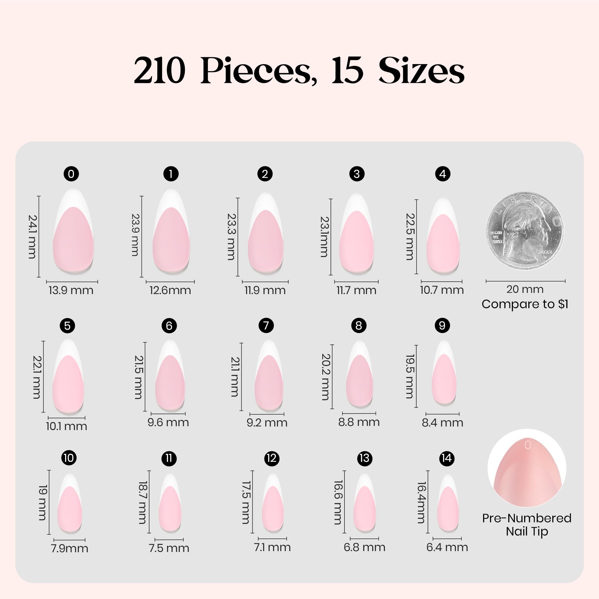 Beetles pink gel with white tip creates elegant French style