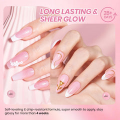 Beetles Pink Glitter Gel Polish bottle close-up highlights translucent jelly finish