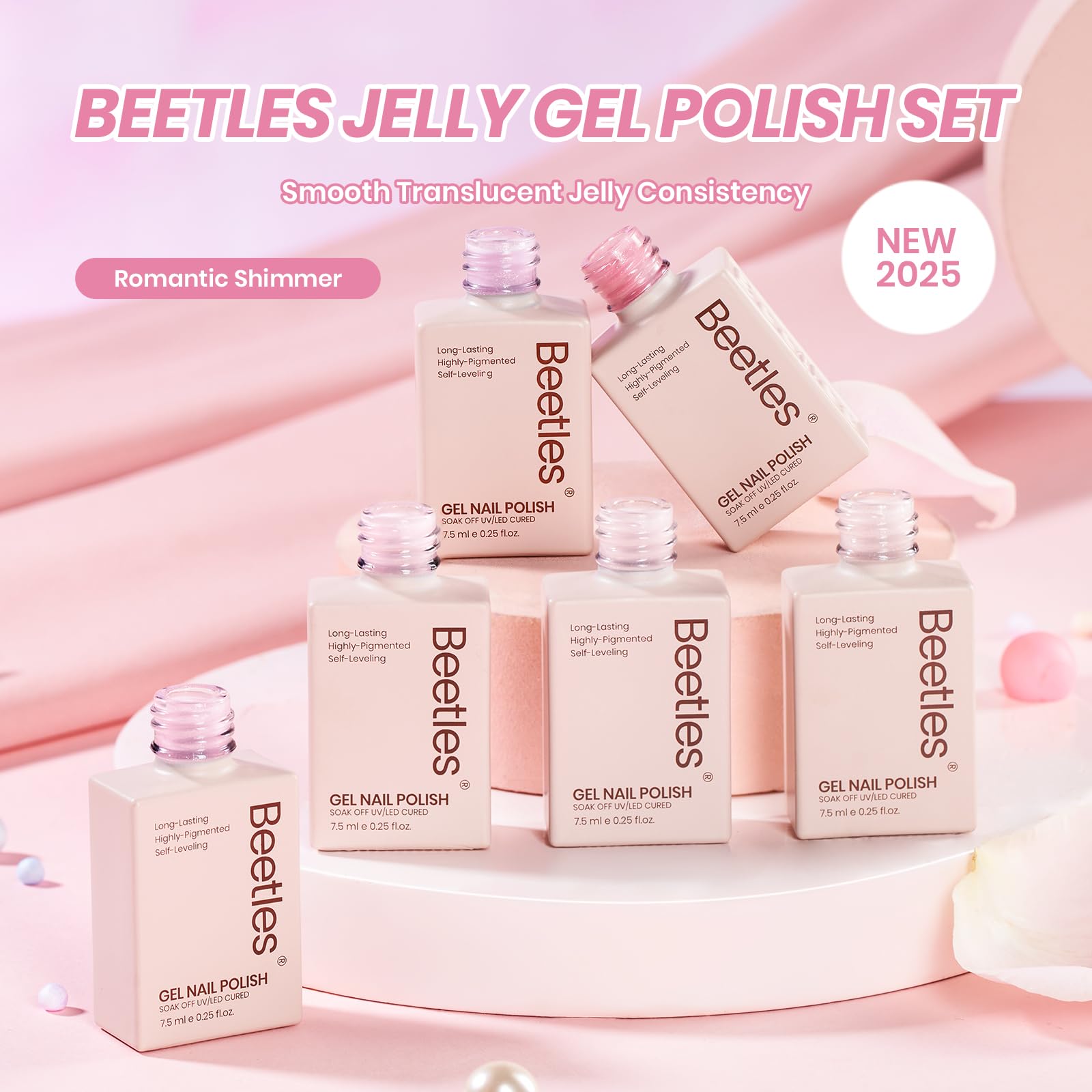 Beetles Pink Glitter Gel Polish packaging appears gift-ready for her