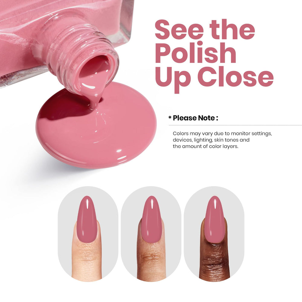Beetles Pink Nail Polish care formula with keratin and vitamins supports nails