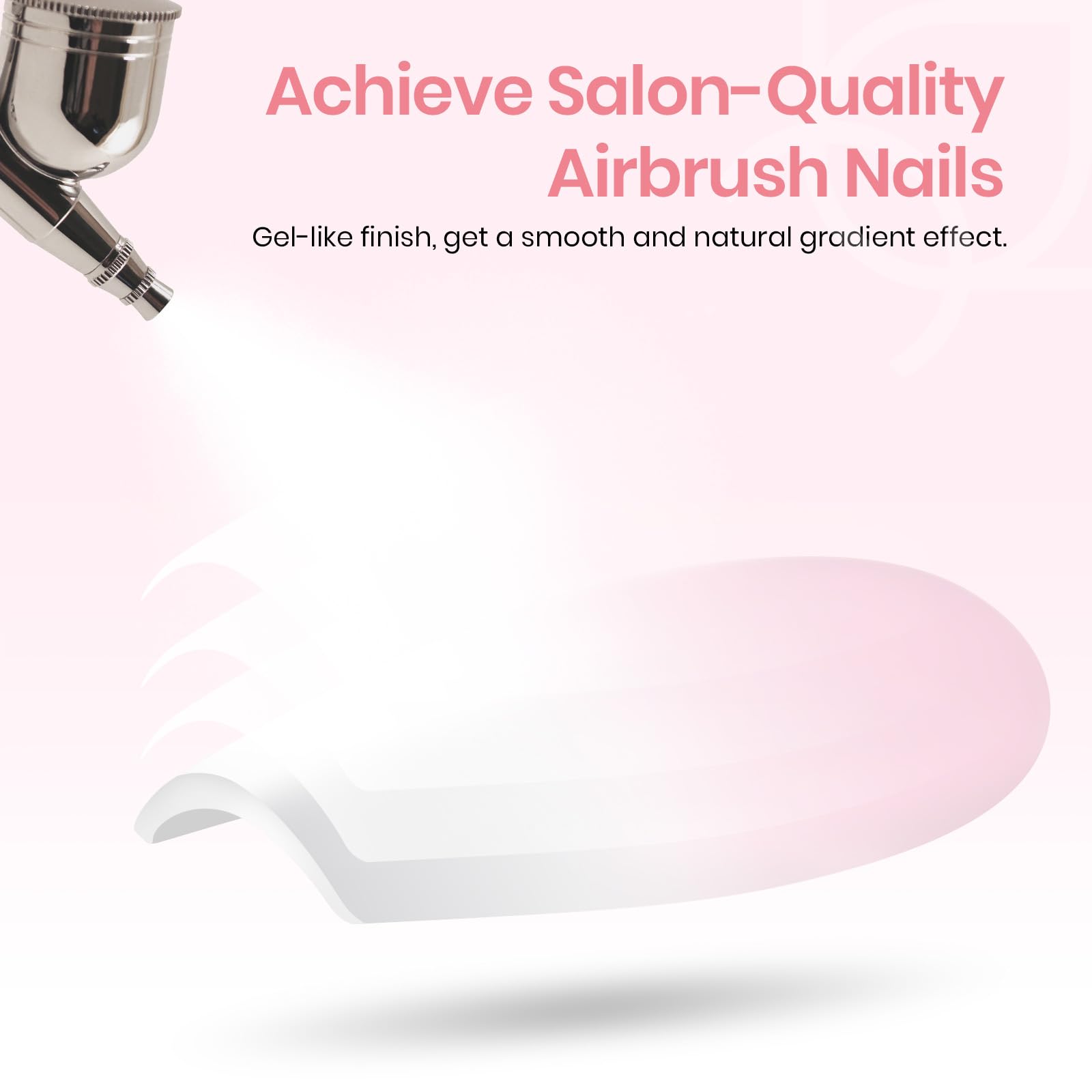Beetles Pink Ombre Nails – no shaping needed for quick DIY manicure.