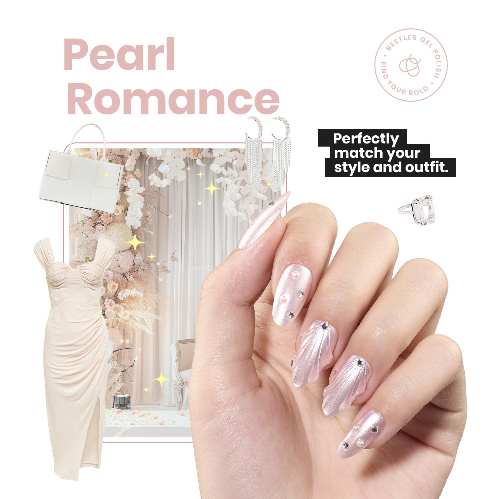 Beetles Pink Pearl long-wear shade for daily wear.