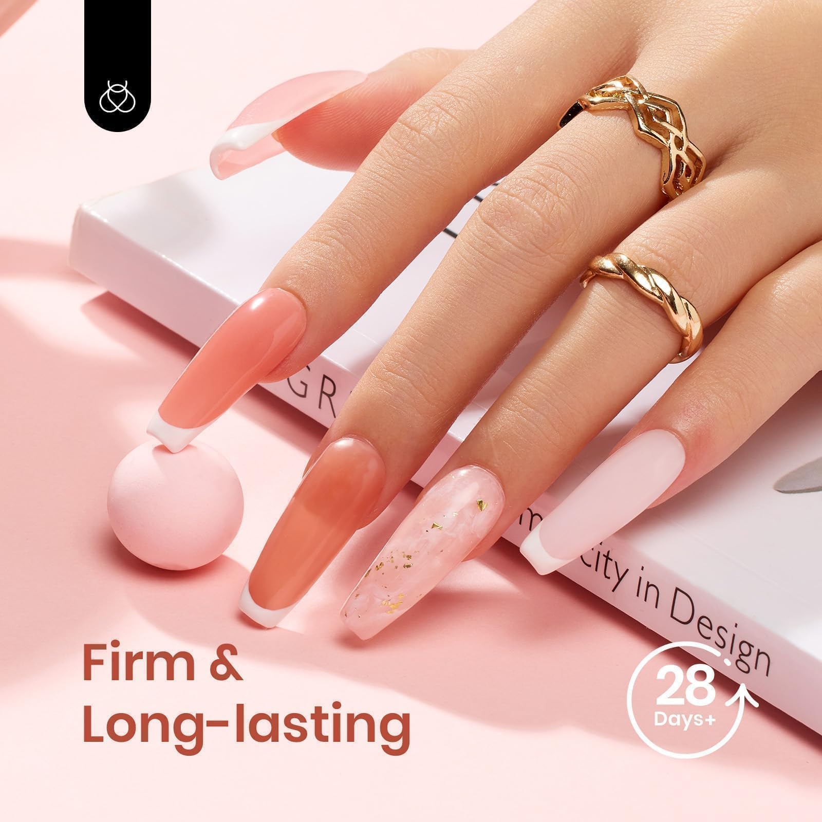 Beetles dual nail molds for precise nail shapes