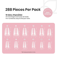 Beetles premium PMMA nail tips provide durable, natural-feel extensions.