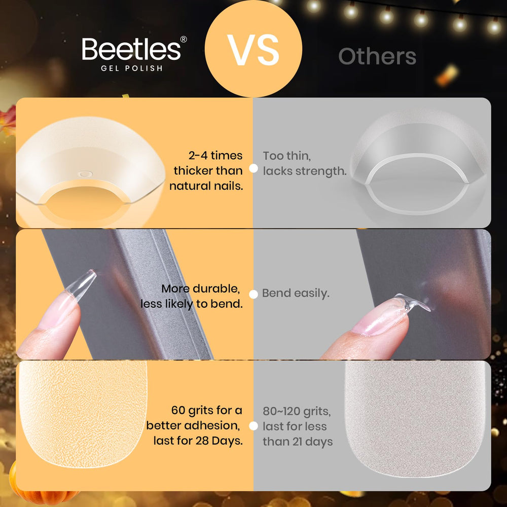 Beetles press on nails kit for at home manicures