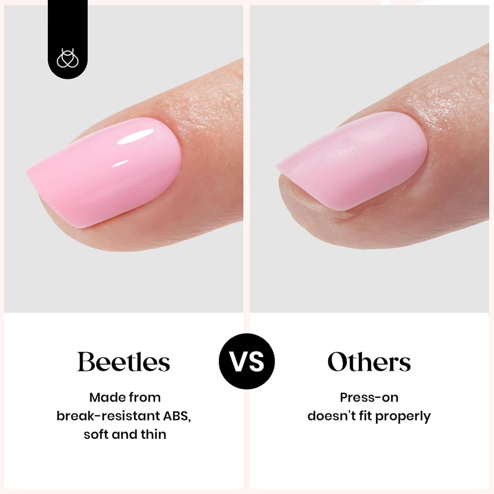 Beetles press on nails French tip options for chic styles