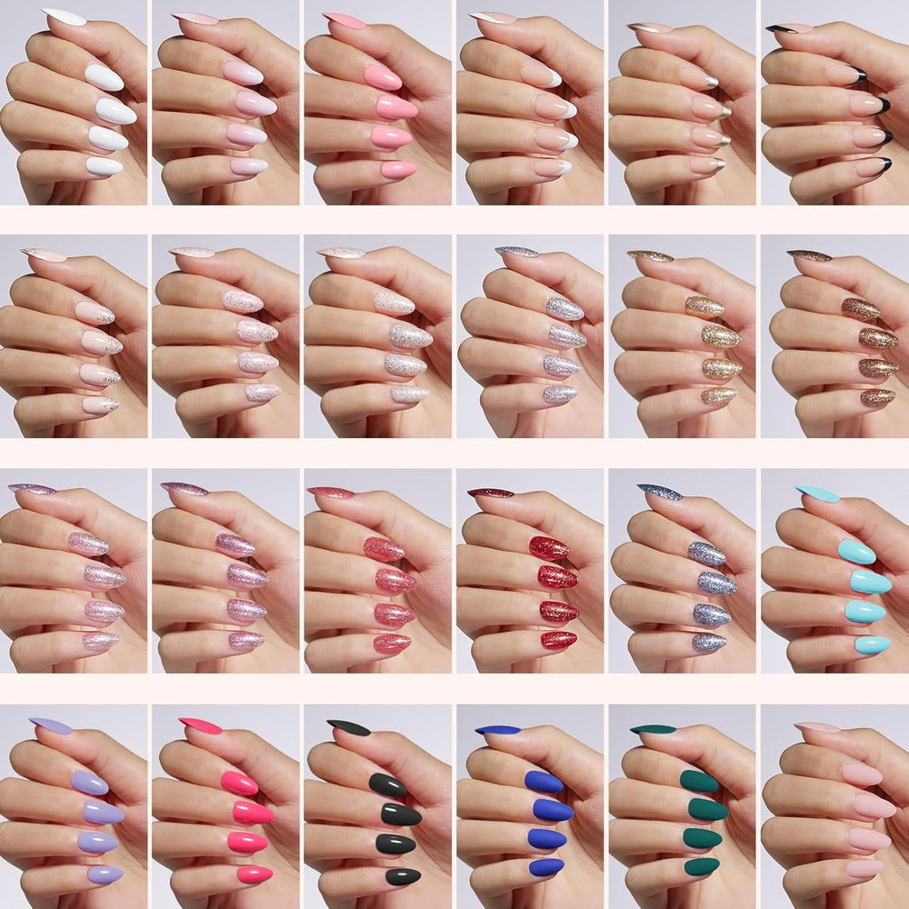 Beetles press on nails kit 24 color options for versatile DIY manicures