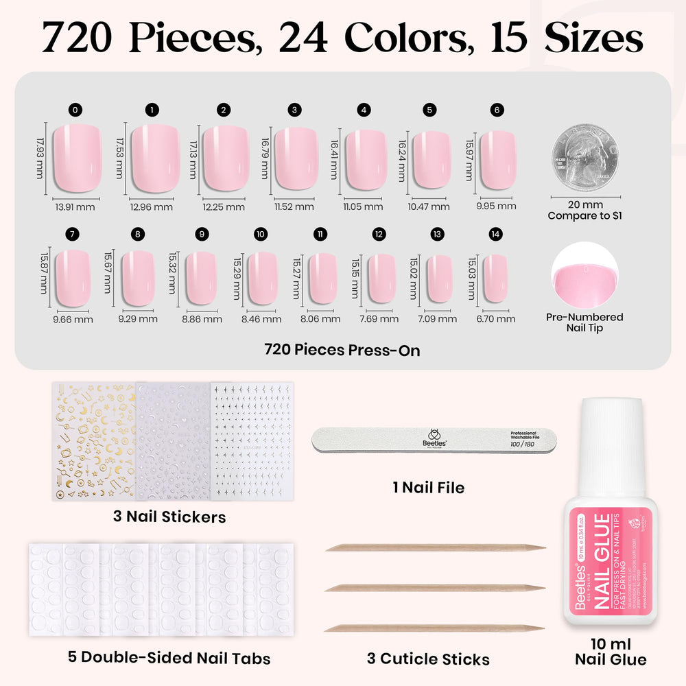 Beetles Quick-drying glue for fast adhesion on nails