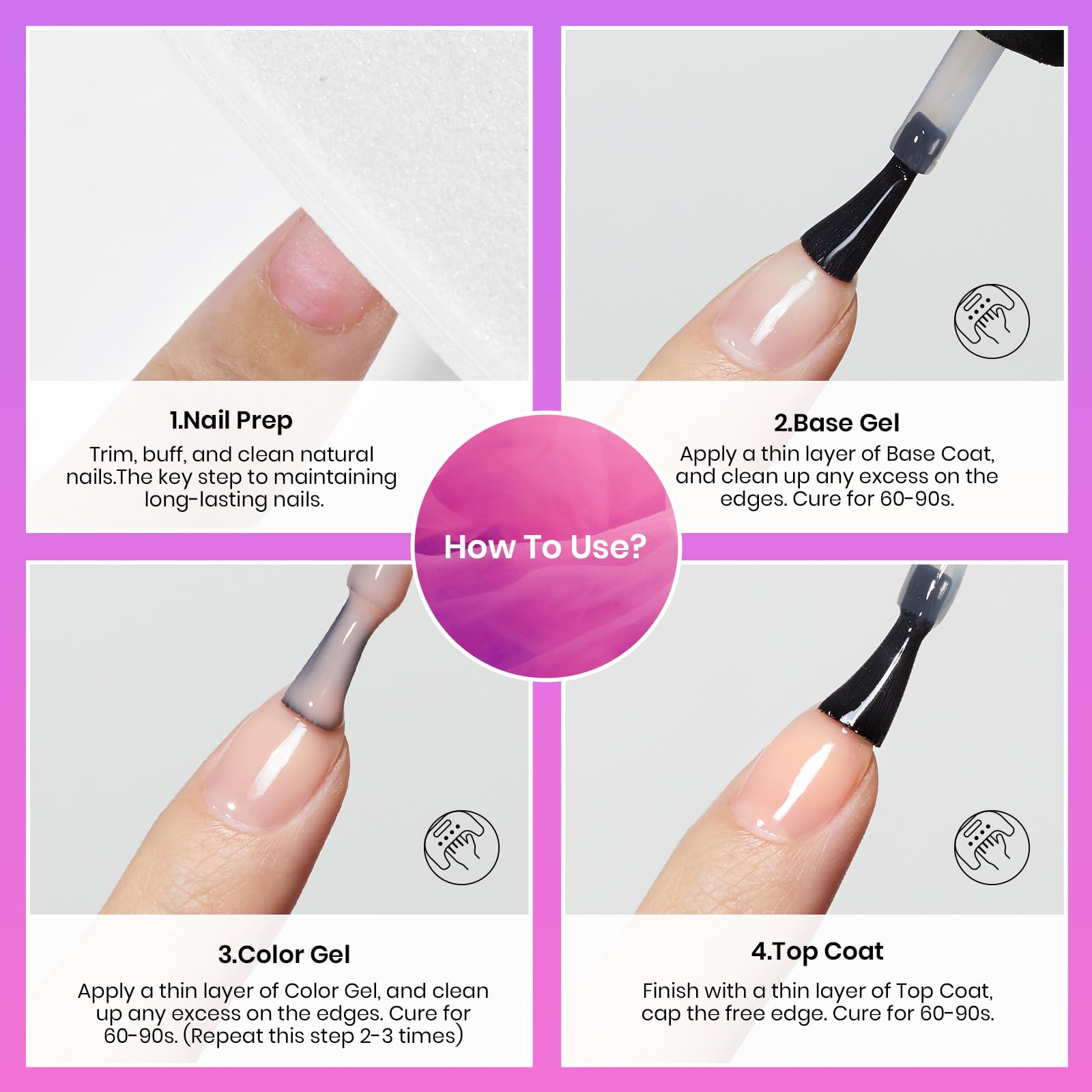 Beetles Pro Gel Base Coat ideal for professional salon use