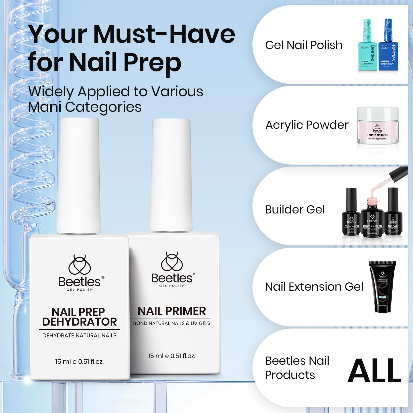 Beetles Professional nail care kit for home or salon.