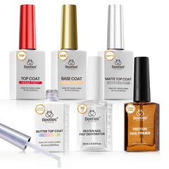 Beetles Protein Nail Prep Dehydrator bottle ensures clean, oil-free nails for better adhesion.