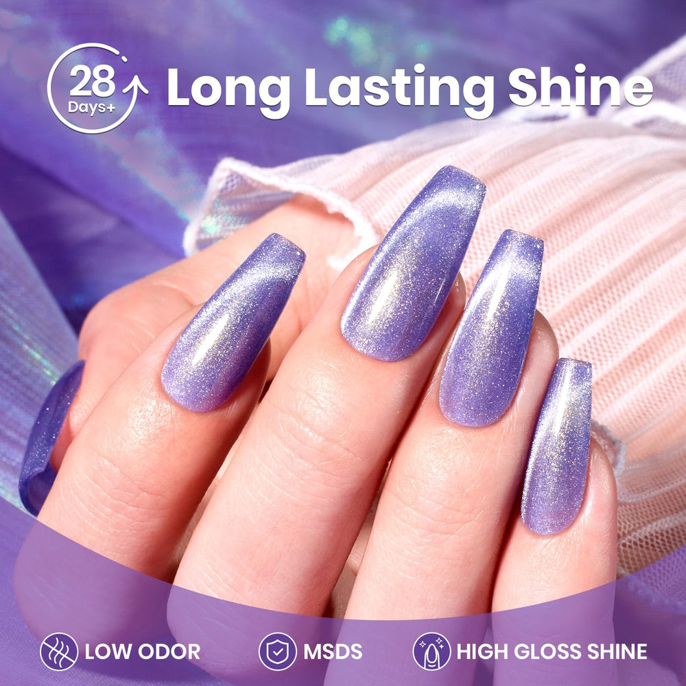 Beetles Purple Cat Eye Gel Polish gift-ready packaging for beauty lovers.