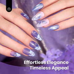 Beetles Purple Cat Eye Gel Polish UV/LED cure ready with glossy finish.