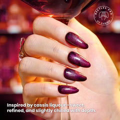 Beetles Purple Gel Polish berry shimmer adds subtle sparkle