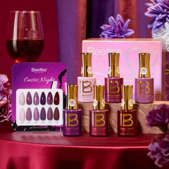 Beetles Purple Gel Polish Cassis Night swatches for quick shade matching