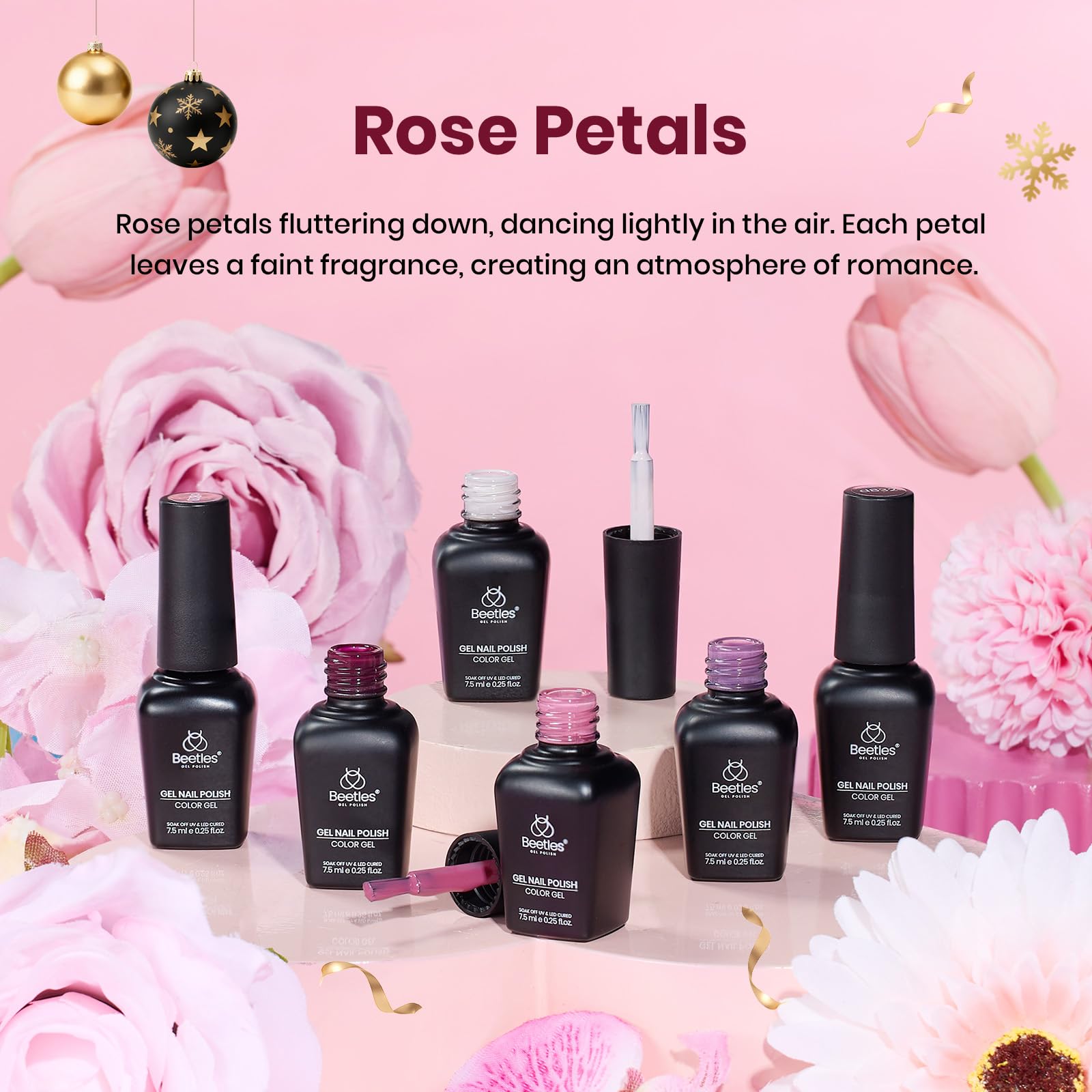 Beetles Purple Gel Polish Set deep wine shade for dramatic nails.