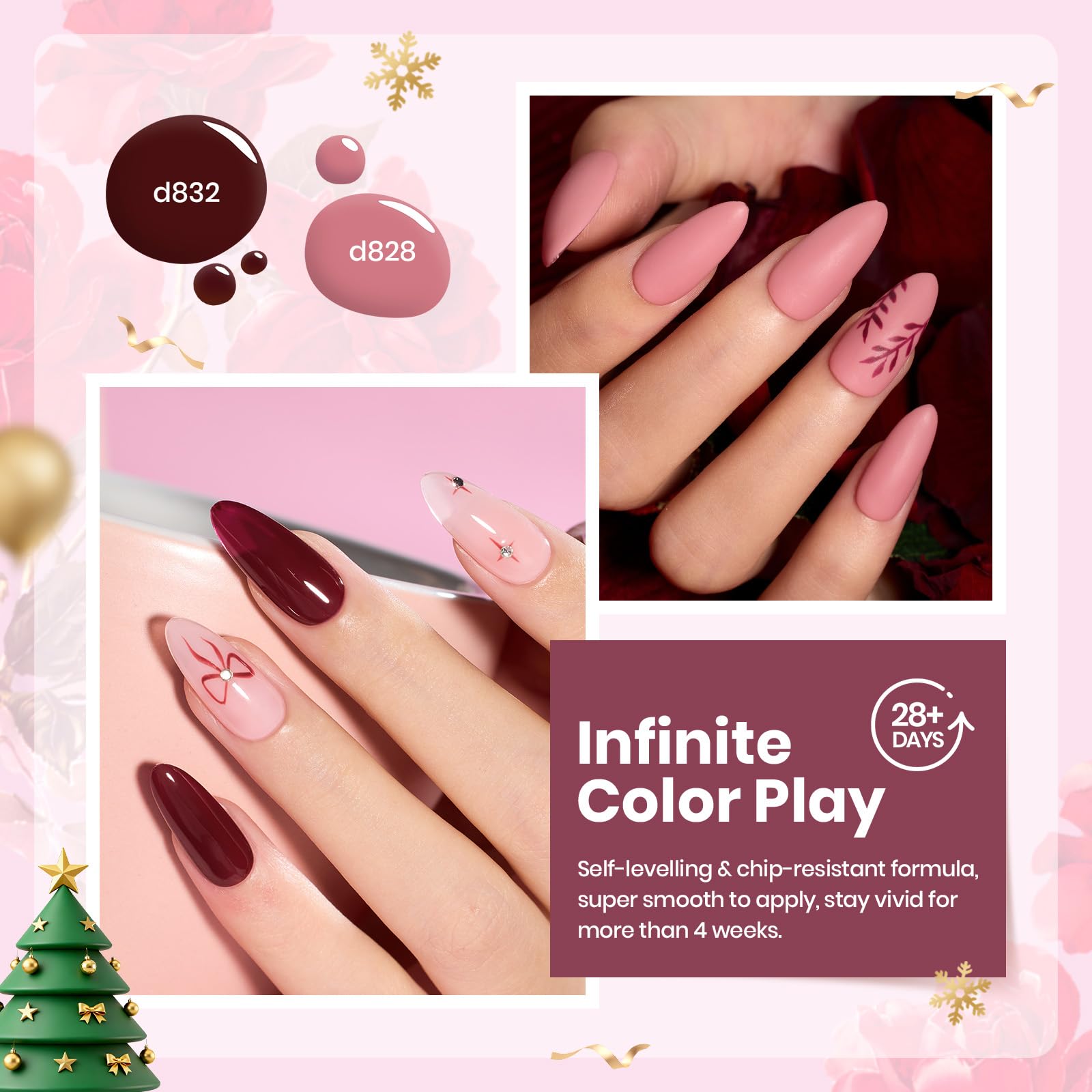 Beetles Purple Gel Polish Set showcasing fall hues for cozy seasonal manicures.