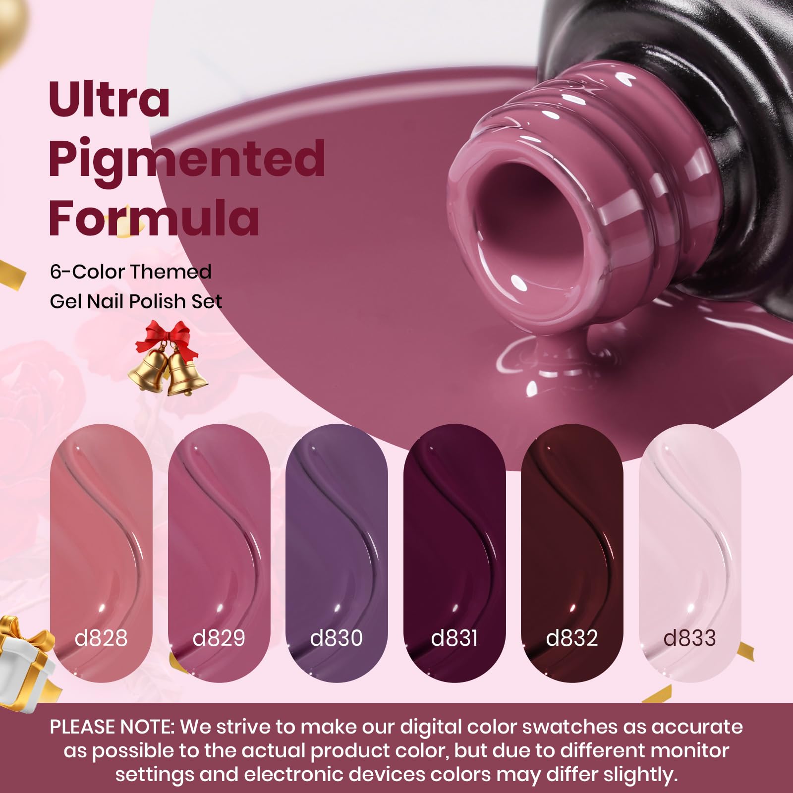 Beetles Purple Gel Polish Set offers smooth, streak-free application.