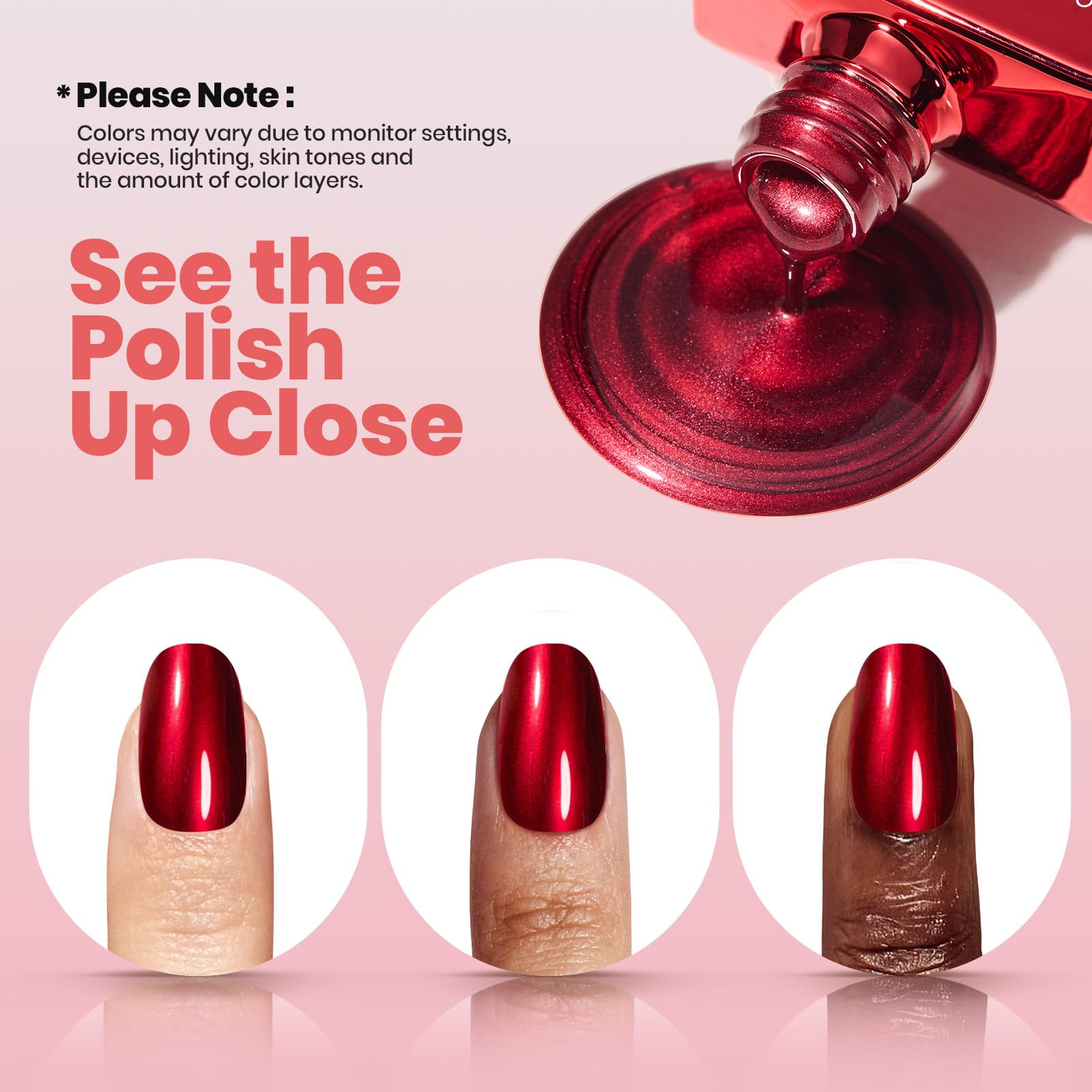Beetles Red Chrome Nail Polish gift-ready packaging.