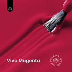 Beetles gel polish brush applying burgundy shade for smooth, even color.