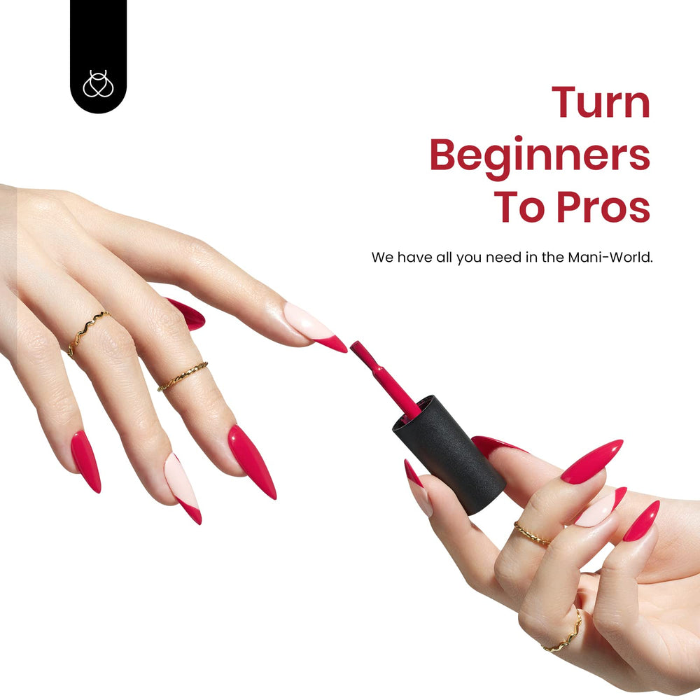 Beetles color chip demonstrates versatile burgundy hue for nails.