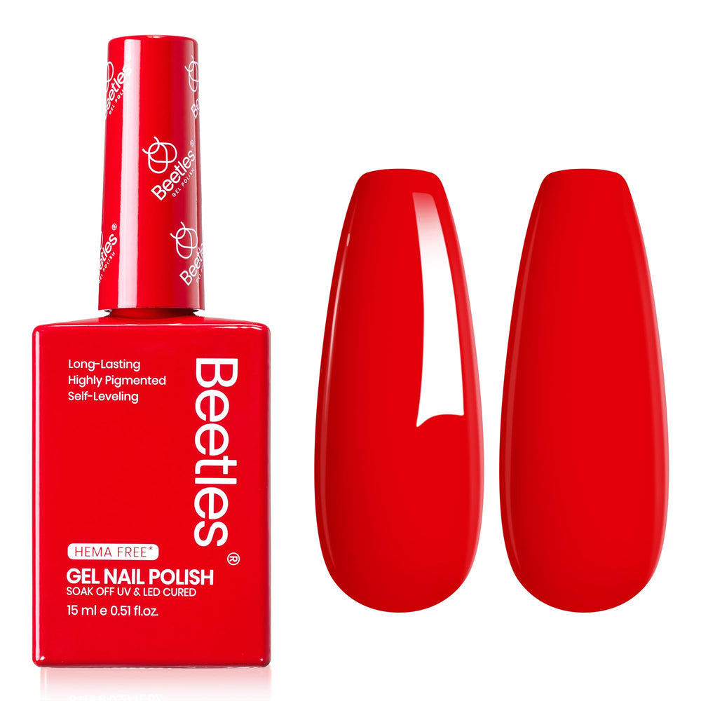 Beetles Crimsom Harmony polish for elegant at-home manicures.