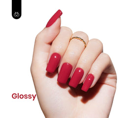 Beetles swatch displays deep burgundy with cherry mocha undertones.