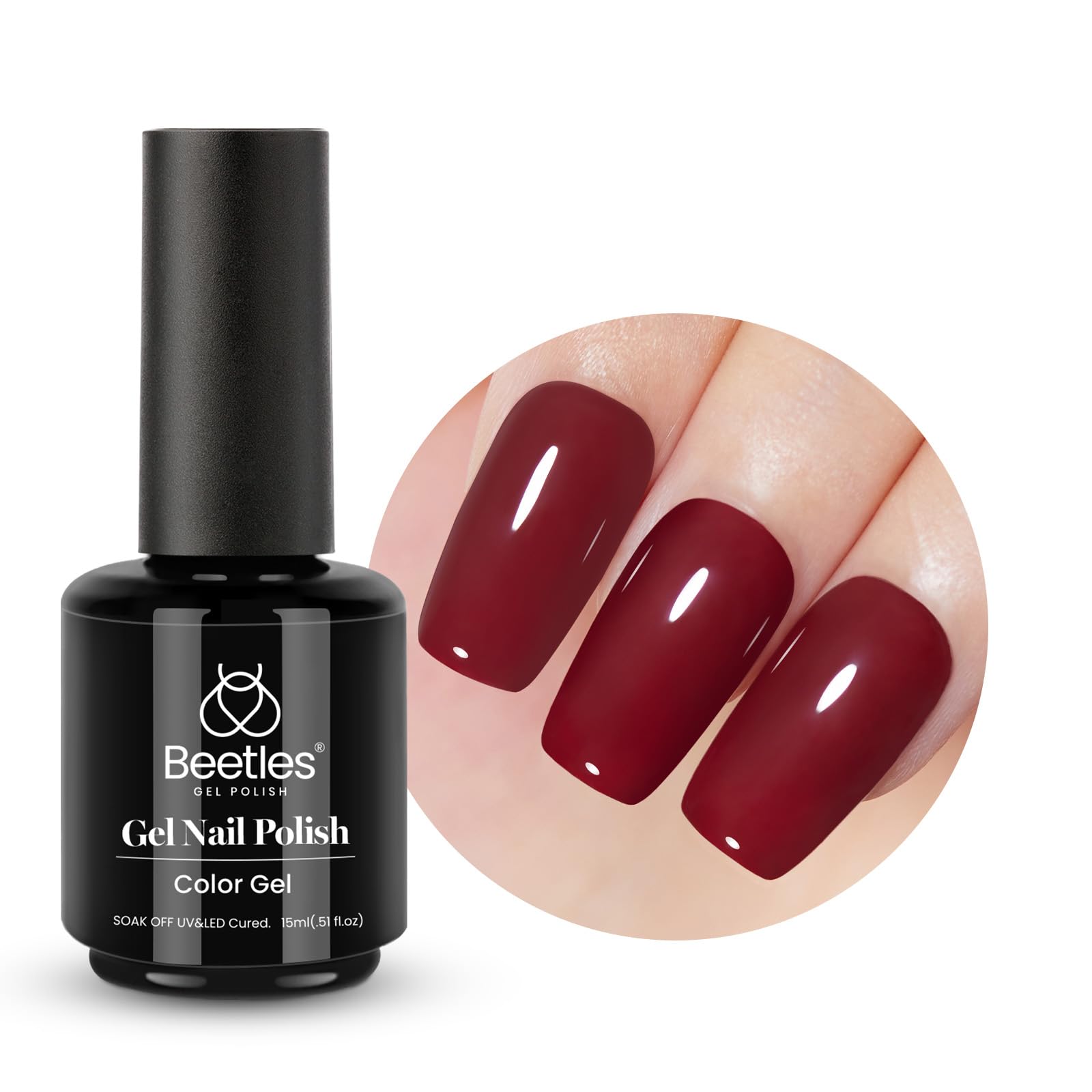 Beetles Red Gel Polish gift packaging for gifting beauty lovers.