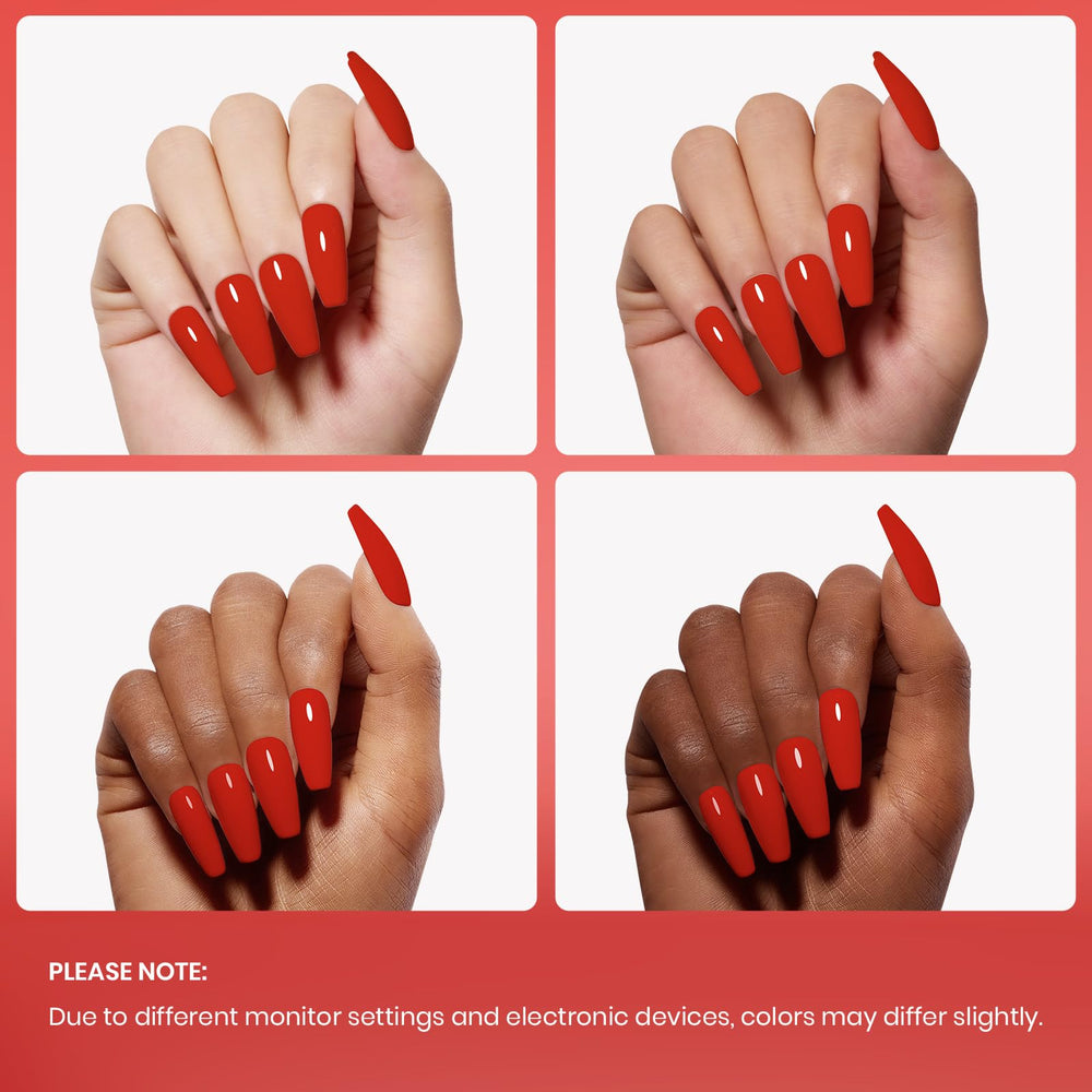 Beetles Red Gel Polish packaging and bottle presentation for gifting.
