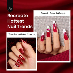 Beetles Red Revival color card swatches help you match shades easily.