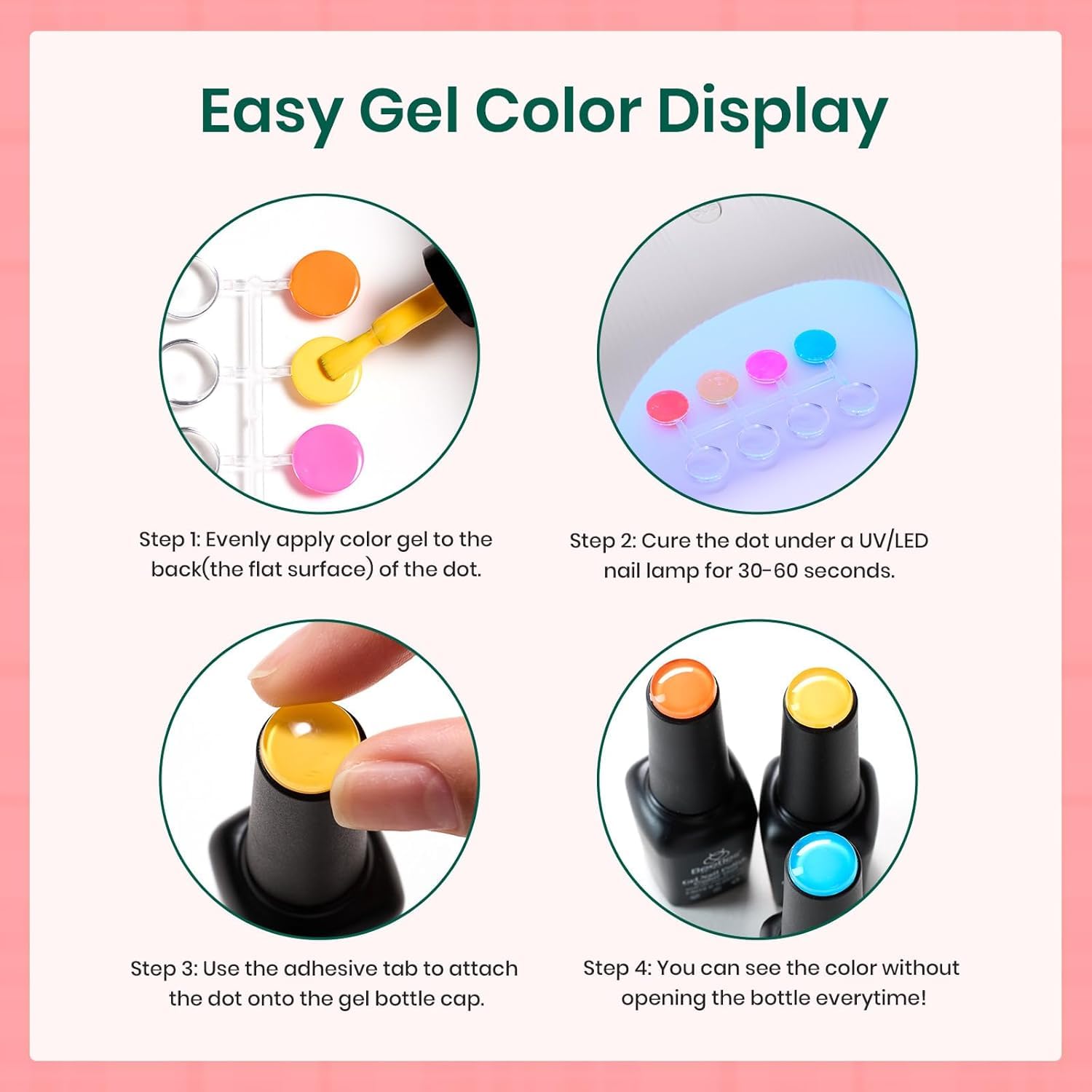 Beetles Rhinestone Gel Nail Polish bottle adds sparkle accents.