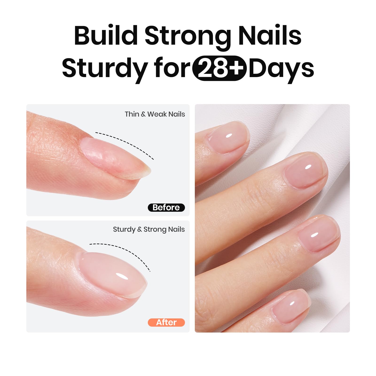 Beetles Rubber Base 15ml application brush gliding smoothly over nails.