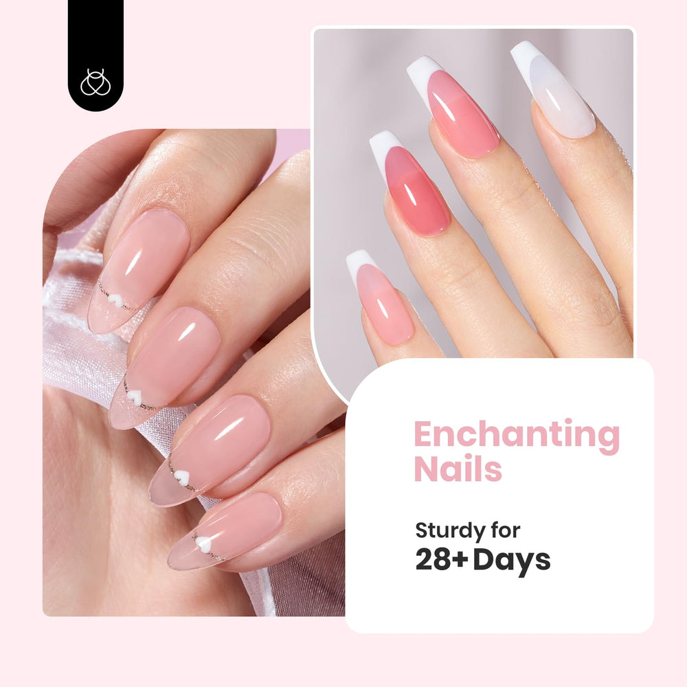 Beetles Rubber Base Builder six-color pack supports DIY manicure