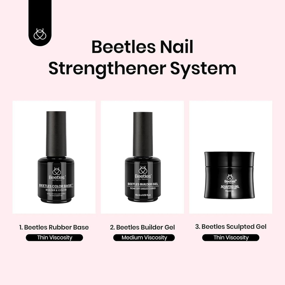 Beetles Rubber Base Builder long-lasting wear for 3+ weeks
