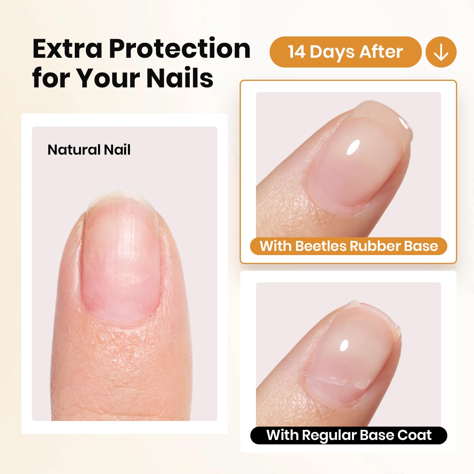 Beetles Rubber Base Builder nail sculpting close-up highlights smooth finish
