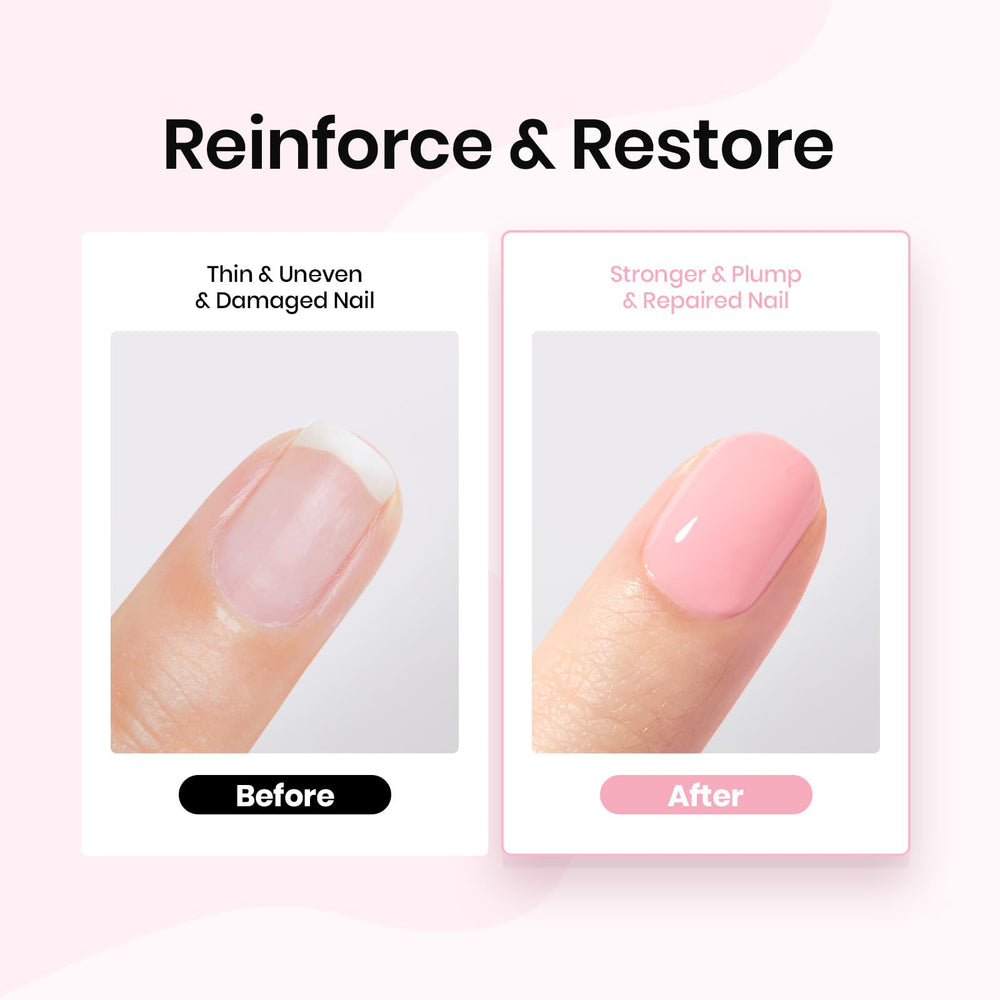 Beetles Rubber Base Gel application image highlights smooth, self-leveling texture for beginners.