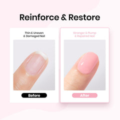 Beetles Rubber Base Gel application image highlights smooth, self-leveling texture for beginners.