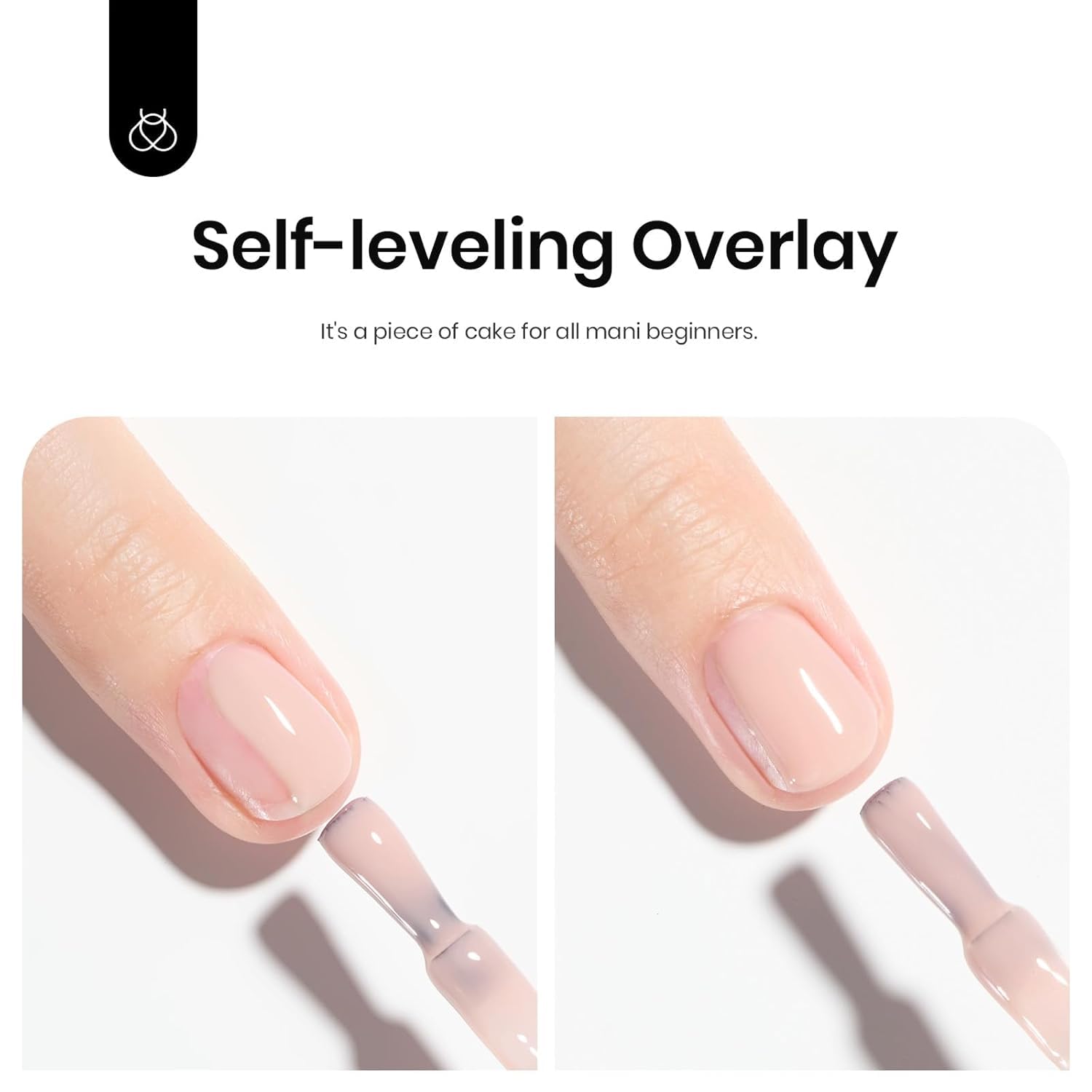 Beetles Rubber Base Gel cured under LED lamp for quick drying.