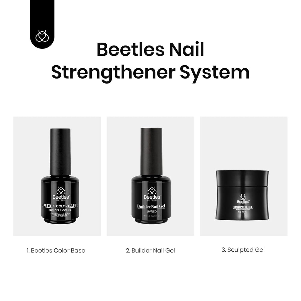 Beetles Rubber Base Gel packaging with usage guidelines and features.