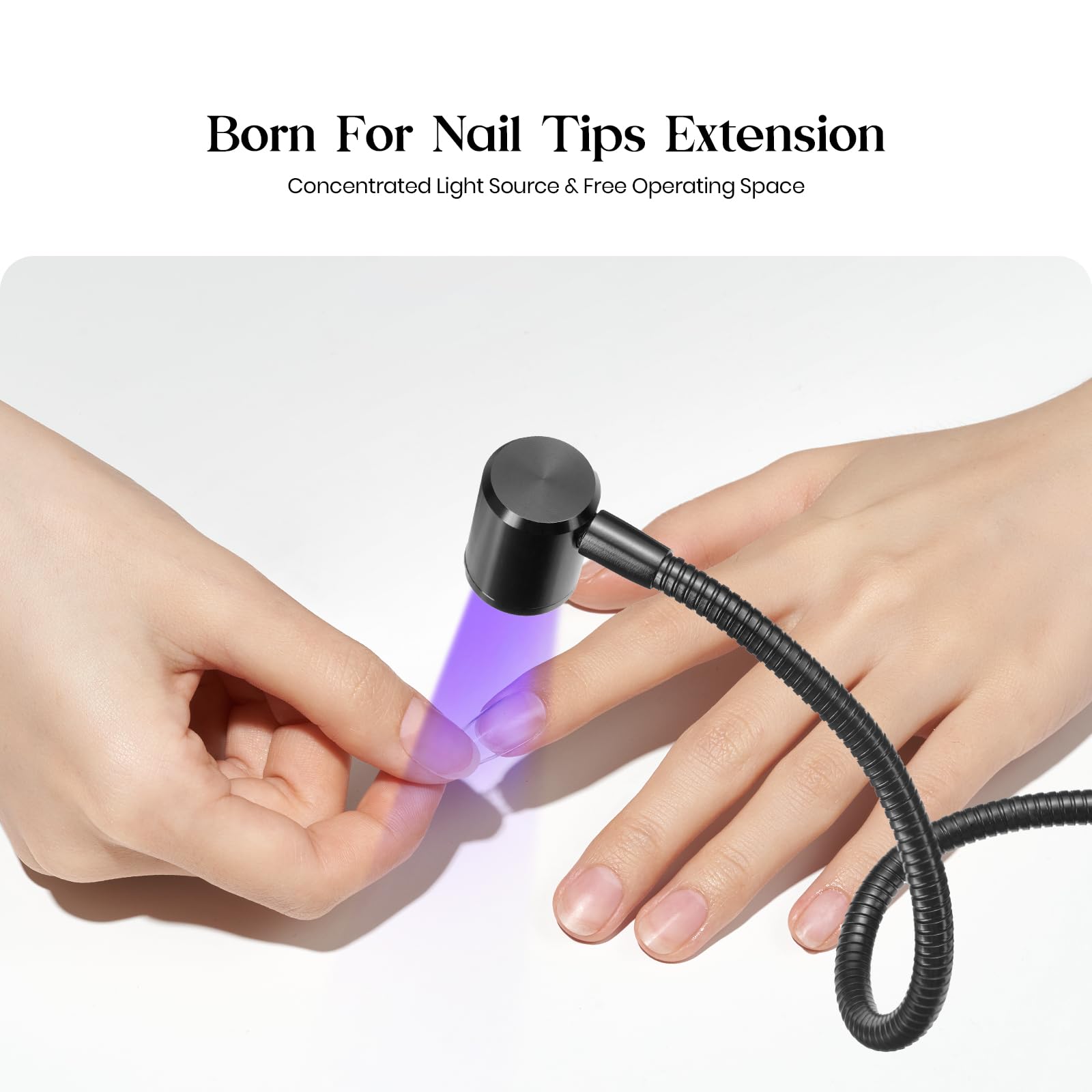 Beetles UV lamp eye-safe design reduces direct glare.
