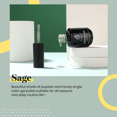 Sage Green bottle close-up highlighting glossy finish and smooth texture