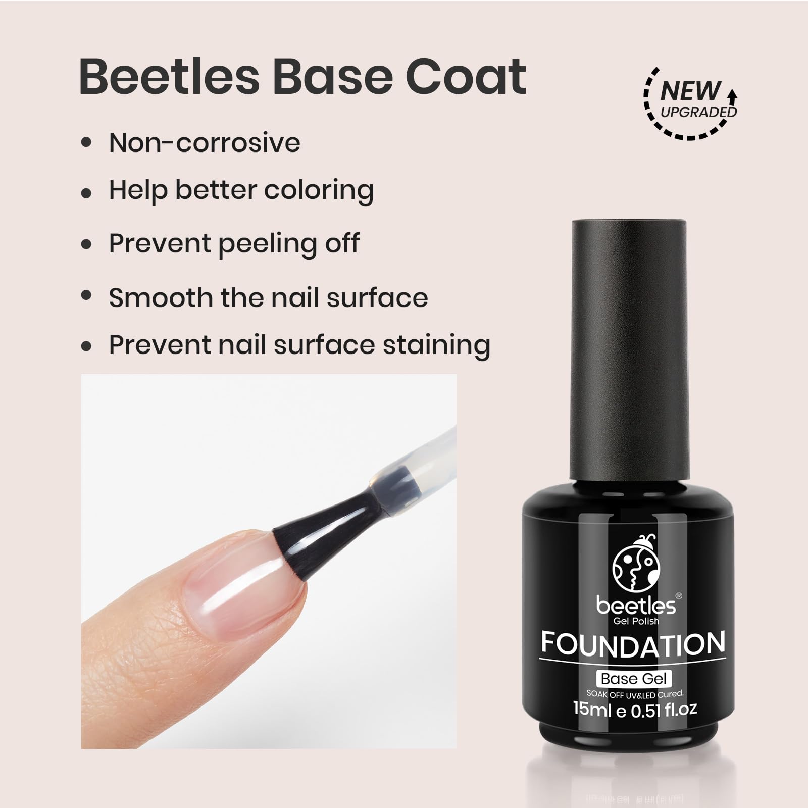 Beetles Salon-like manicure shine captured in a home setup.
