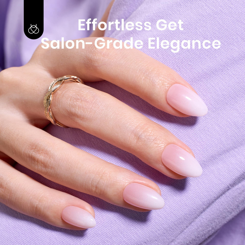 Beetles Salon-like look at home with Ombre press-on nails.
