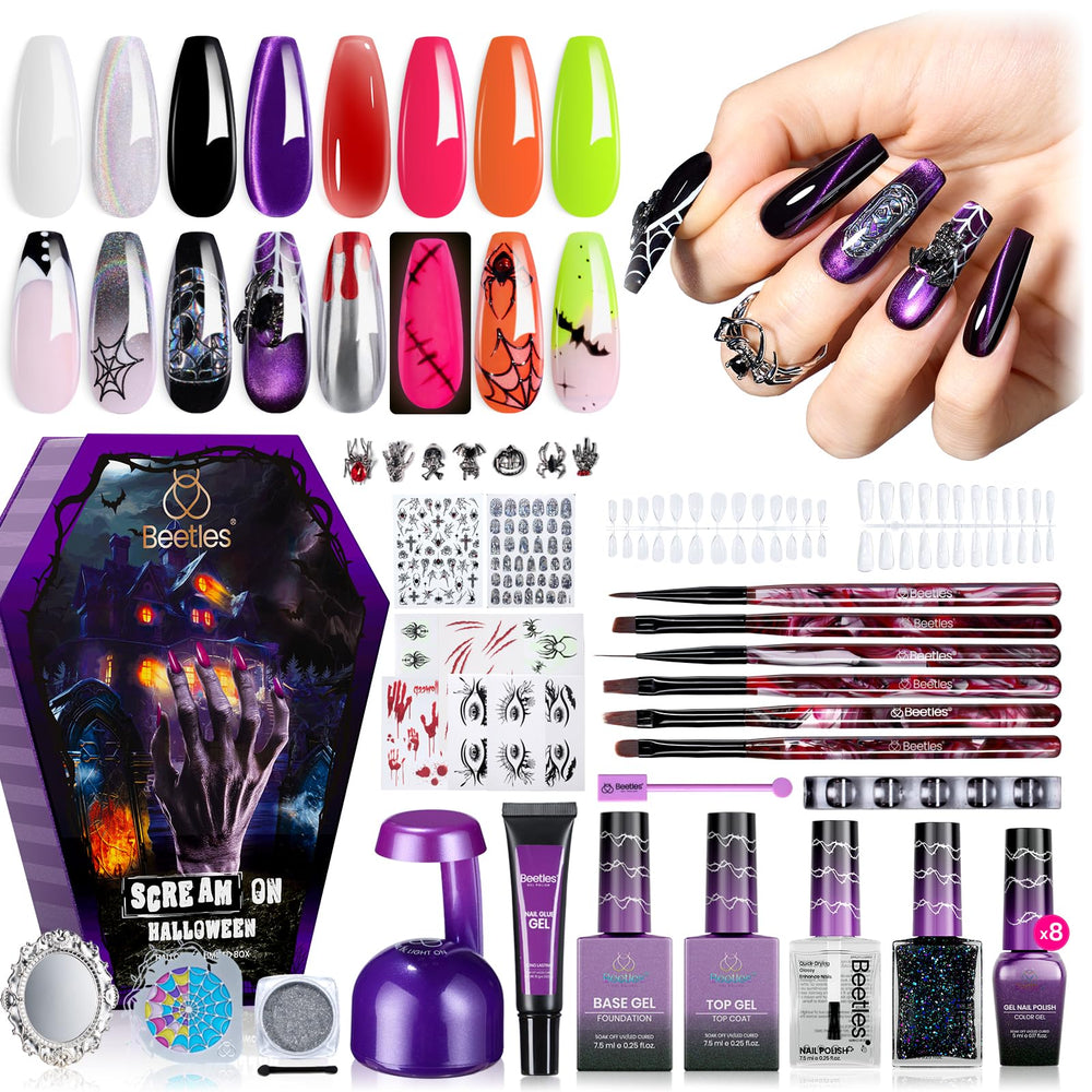 Beetles Scream 72 piece nail tips ready for DIY styling