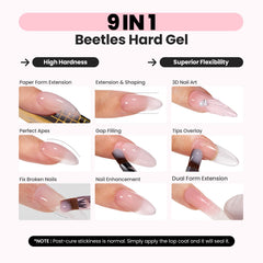 Beetles sculpted nails natural curves for precise extensions and surface beautification.