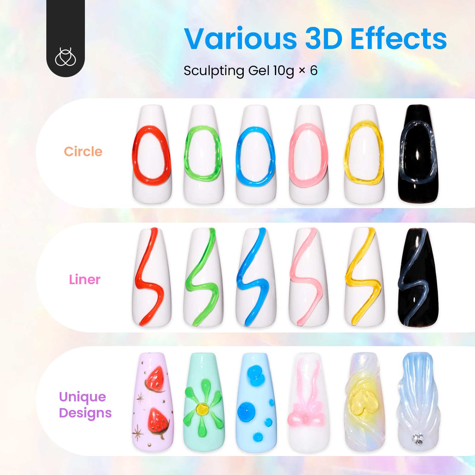 Beetles Sculpting Gel 3D – gift-ready packaging for holidays and celebrations