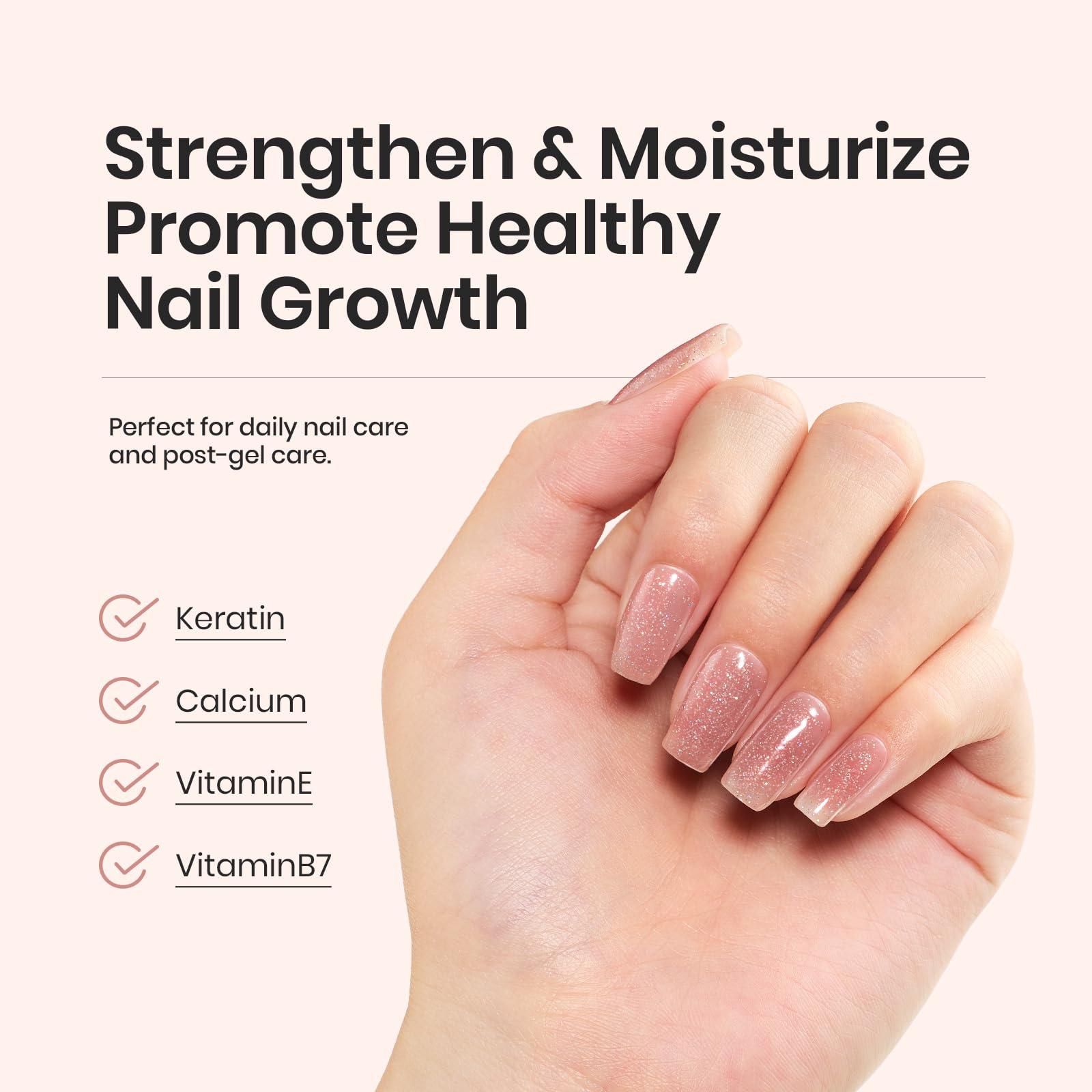 Beetles self-leveling base gel during smooth nail application