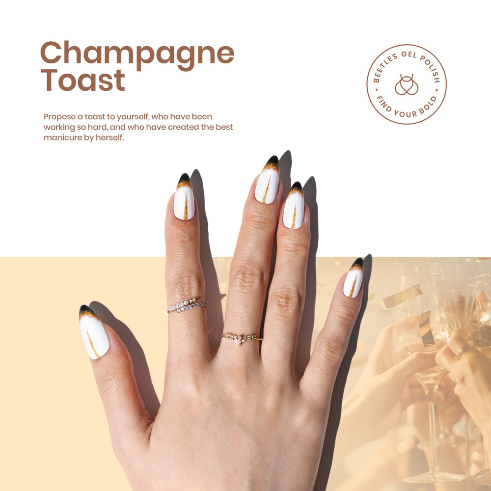 Beetles Shimmer glitter polish bottle with sparkles for bold nails.